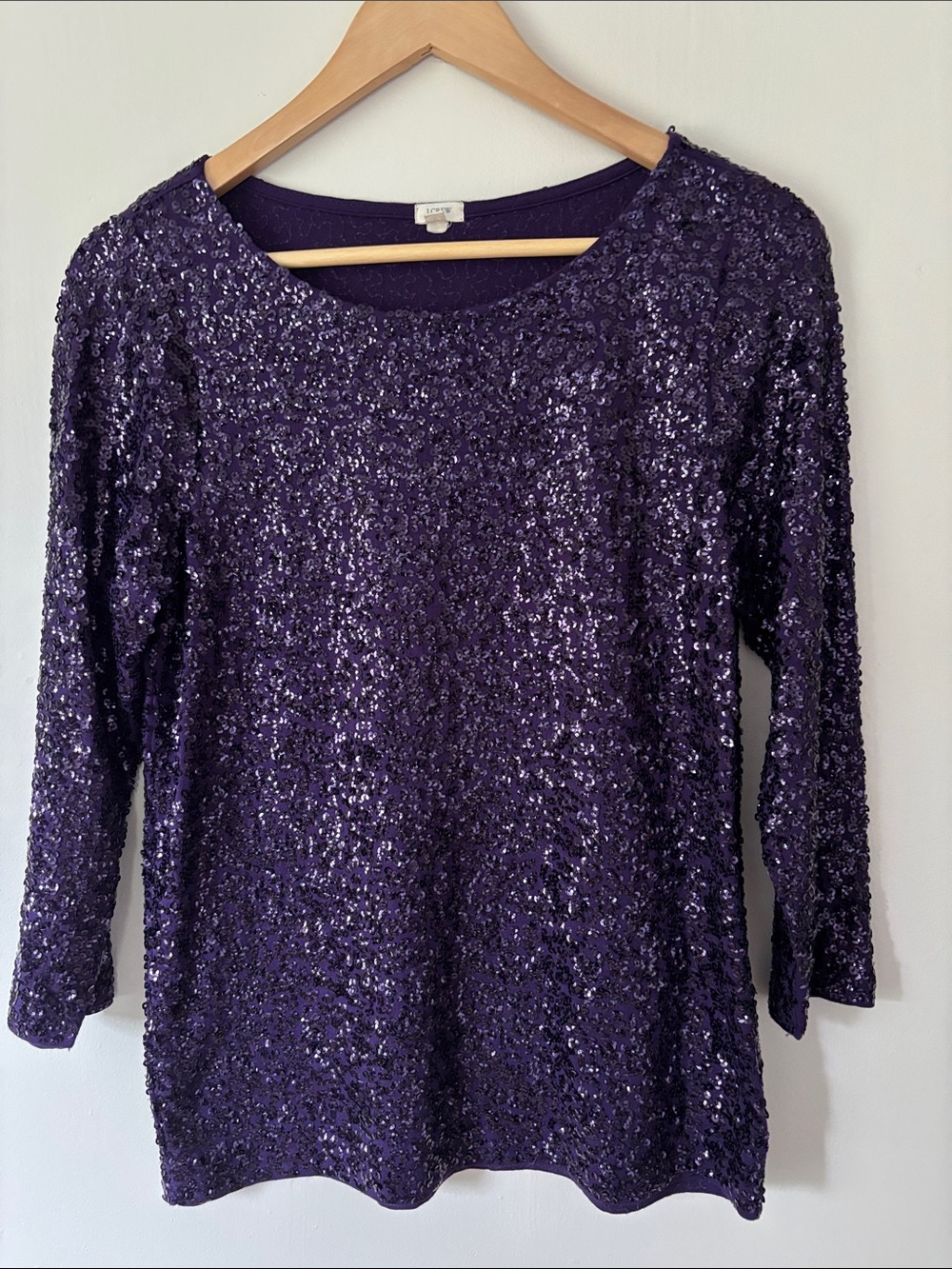 J. Crew Factory Draped Sequin Tee